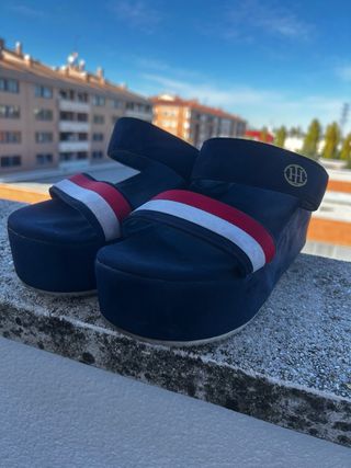 Sandalias  Azul y Rojo
