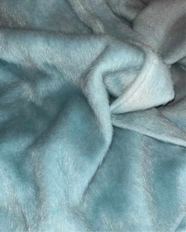 Cappotto oversize verde acqua