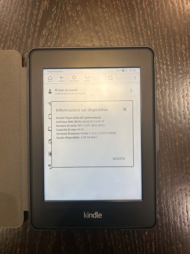 Kindle 6ª Geração com Capa e Cabo