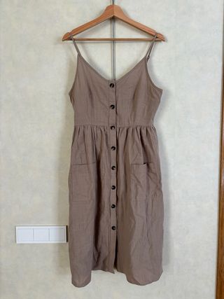 Vestido tirantes Shein marrón