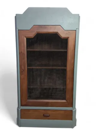 Armadio libreria o dispensa legno e metallo