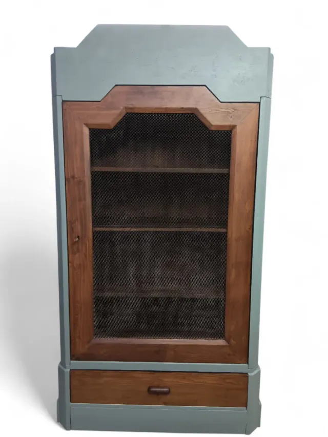 Armadio libreria o dispensa legno e metallo