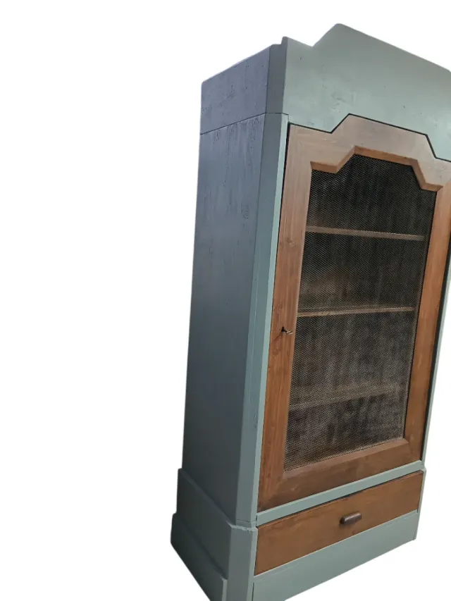 Armadio libreria o dispensa legno e metallo