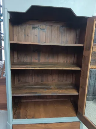 Armadio libreria o dispensa legno e metallo