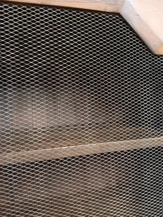 Armadio libreria o dispensa legno e metallo