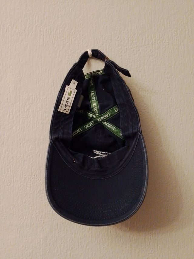 2 Gorras Lacoste Negras y blancas 