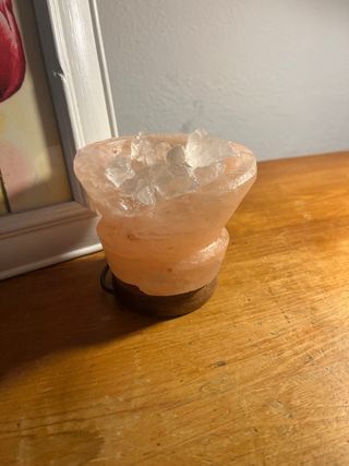 Lámpara Sal Himalaya Forma Volcán