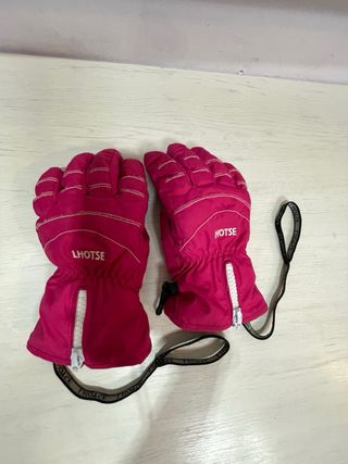 Guantes de Nieve Rosas para Niños