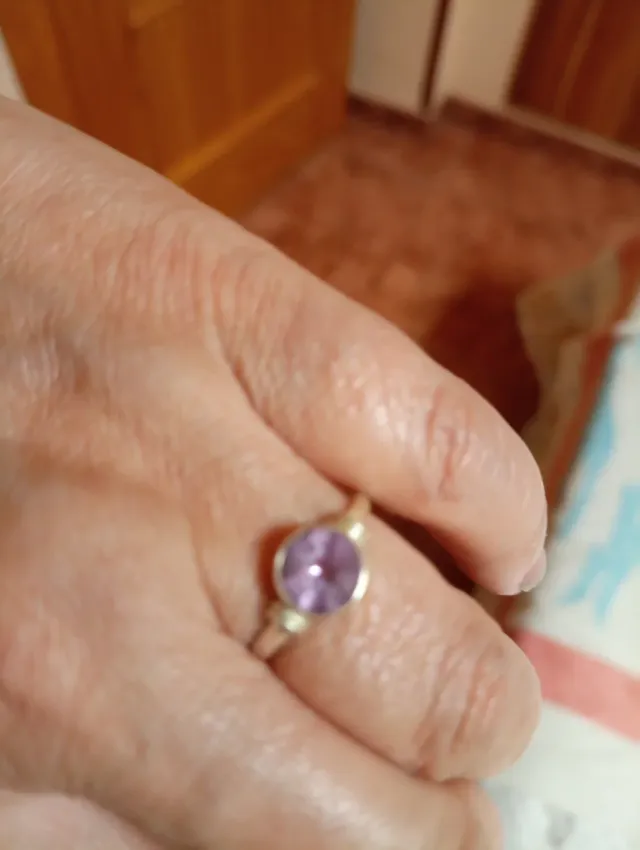Sortija Plata Amatista Morada