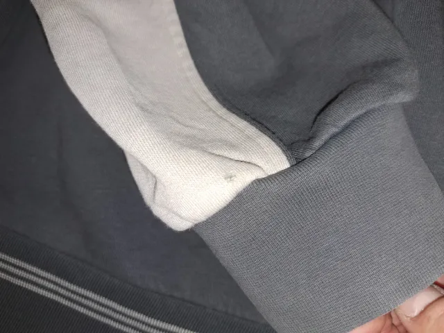 Sudadera Adidas Vintage Gris y Blanca