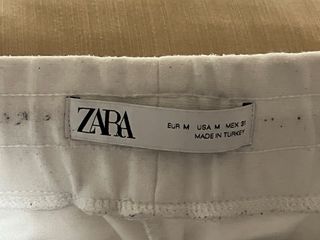 Pantalón de chándal Zara blanco