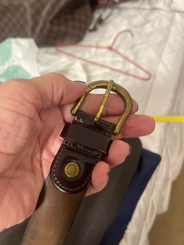 Cinturón de piel marrón Lotusse