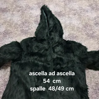 Cappotto donna pelliccia sintetica verde XL