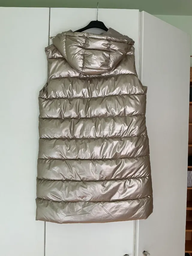 Chaleco acolchado beige talla única