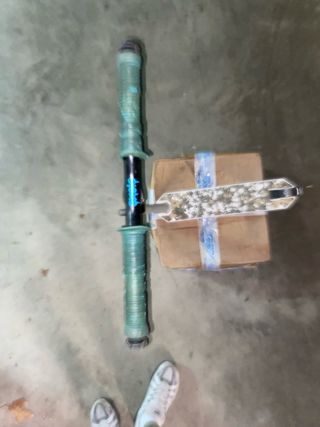 Patinete freestyle blanco y azul