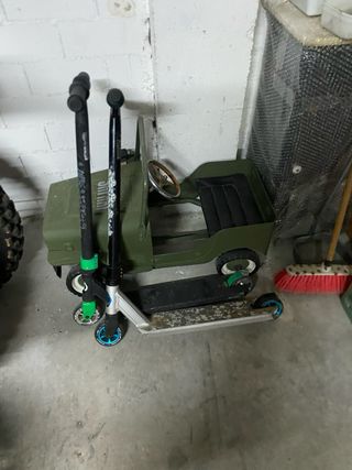 Patinete freestyle blanco y azul