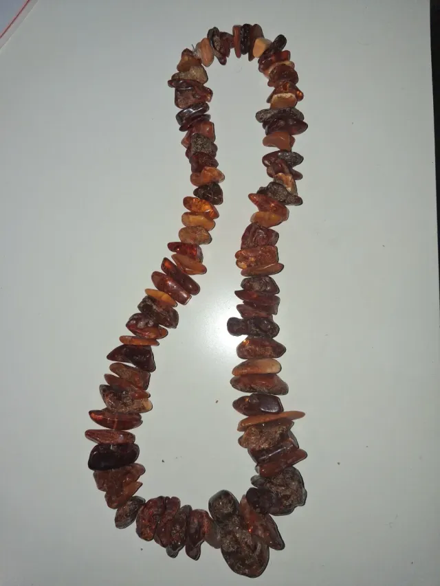Collar Ámbar Natural en Crudo