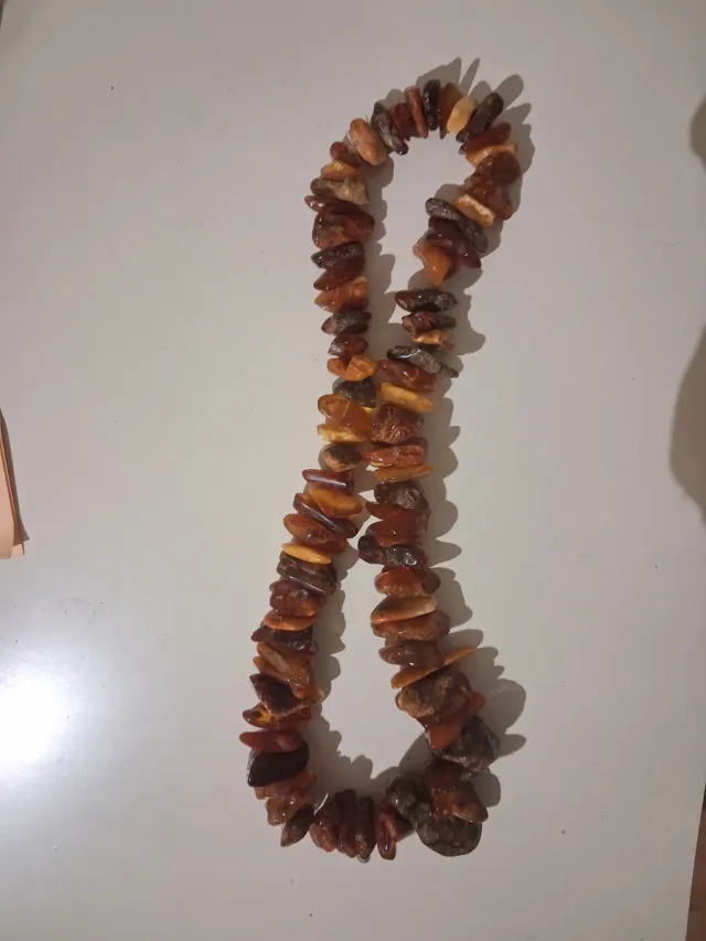 Collar Ámbar Natural en Crudo