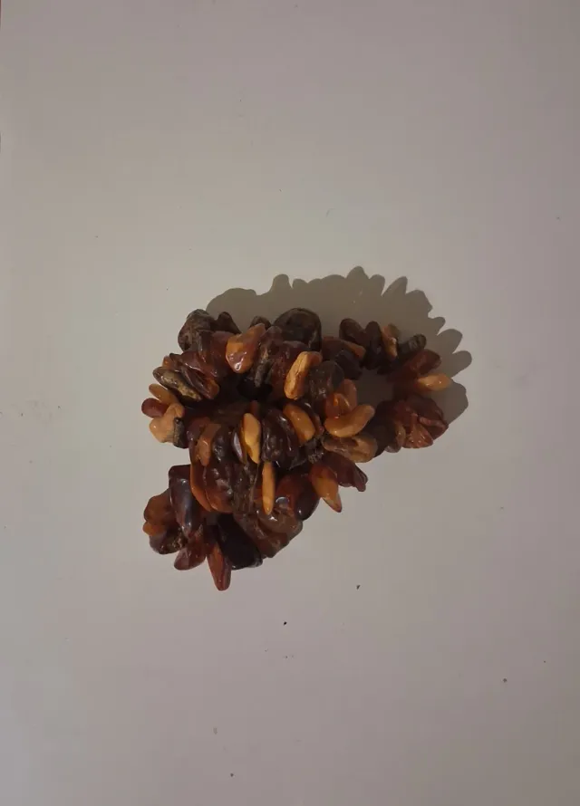 Collar Ámbar Natural en Crudo