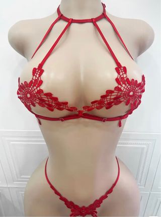 Conjunto Encaje Mariposa (3colores)