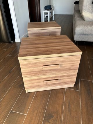 Coppia comodini con cassetti