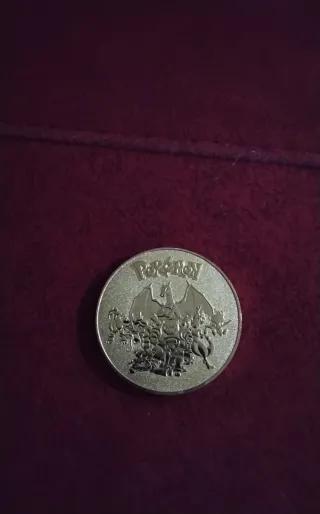 Moneda Pokemon Blastoise. Dorada