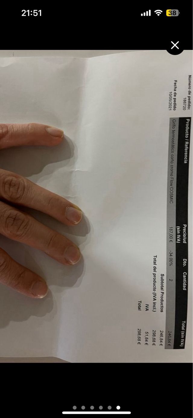 Grifo termostático lavabo metal