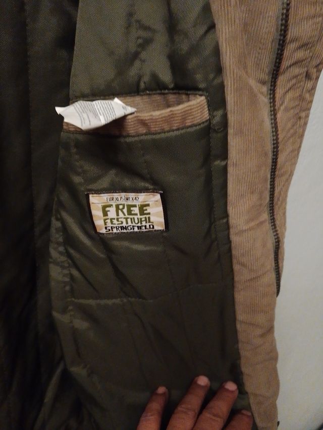 Chaqueta Corduroy Marrón Estilo Americano