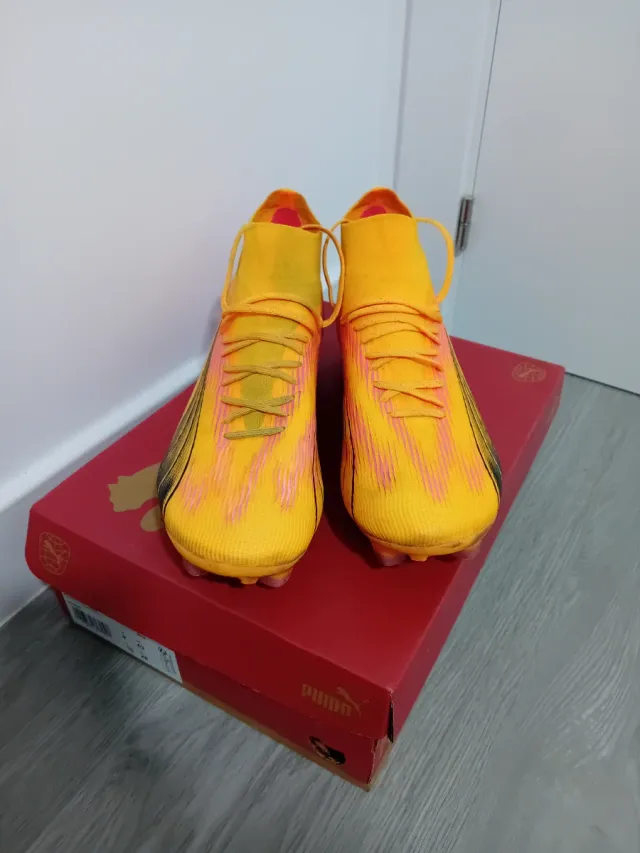 Botas Fútbol Puma ULtra Pro FG/AG Naranja/Amarillo