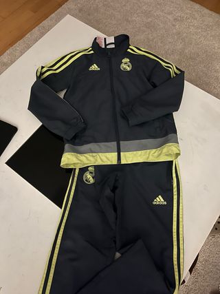 Conjunto Chándal Real Madrid Adidas Negro/Amarillo