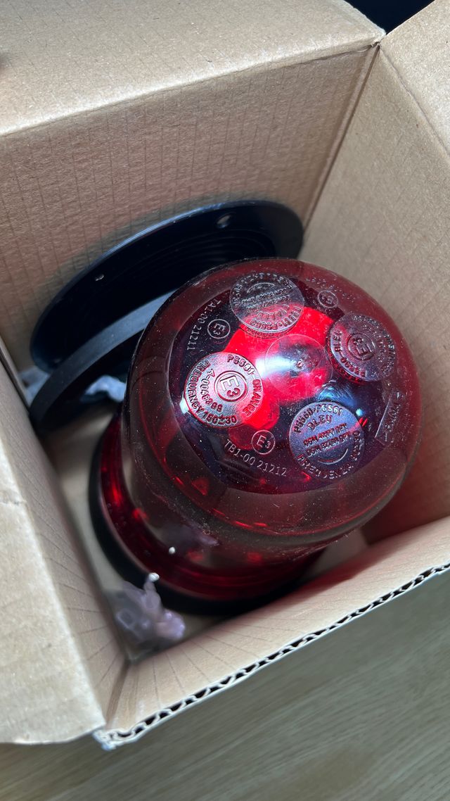 Pirulo Rotativo Rojo Grande P/V-Standard