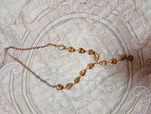 Collar Acero Bañado en Oro