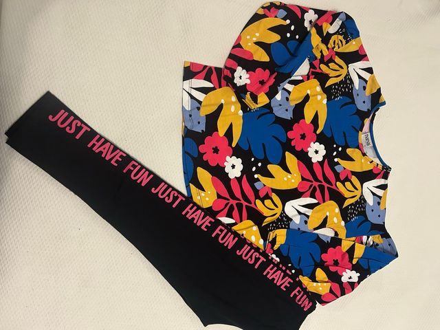 Set da bambina con stampa floreale