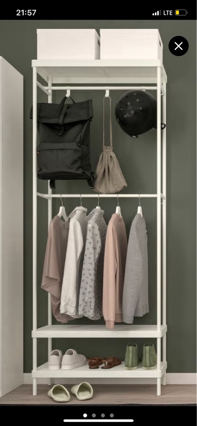 Perchero Metálico Blanco Ikea