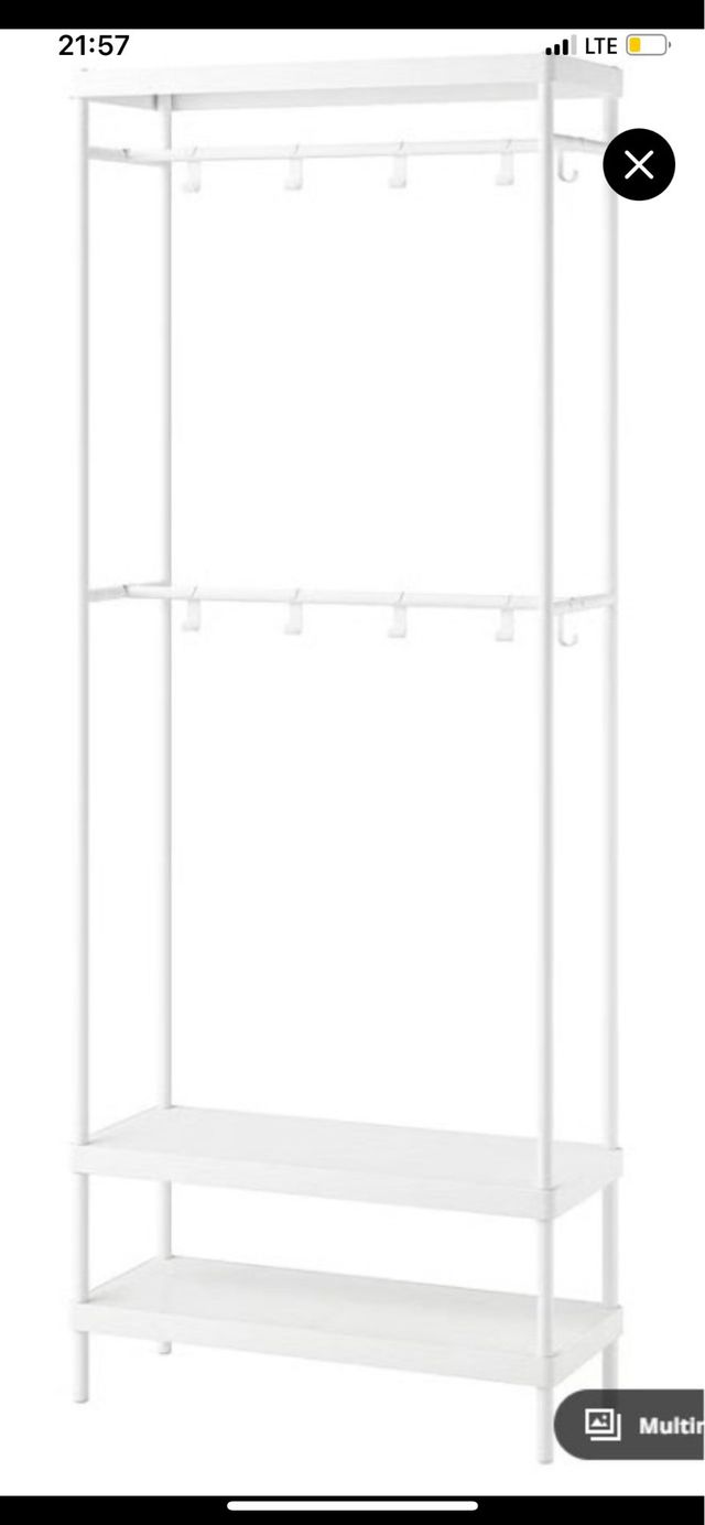 Perchero Metálico Blanco Ikea