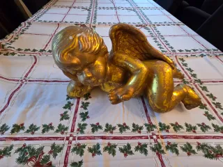 Anjo Dourado Decorativo Natal