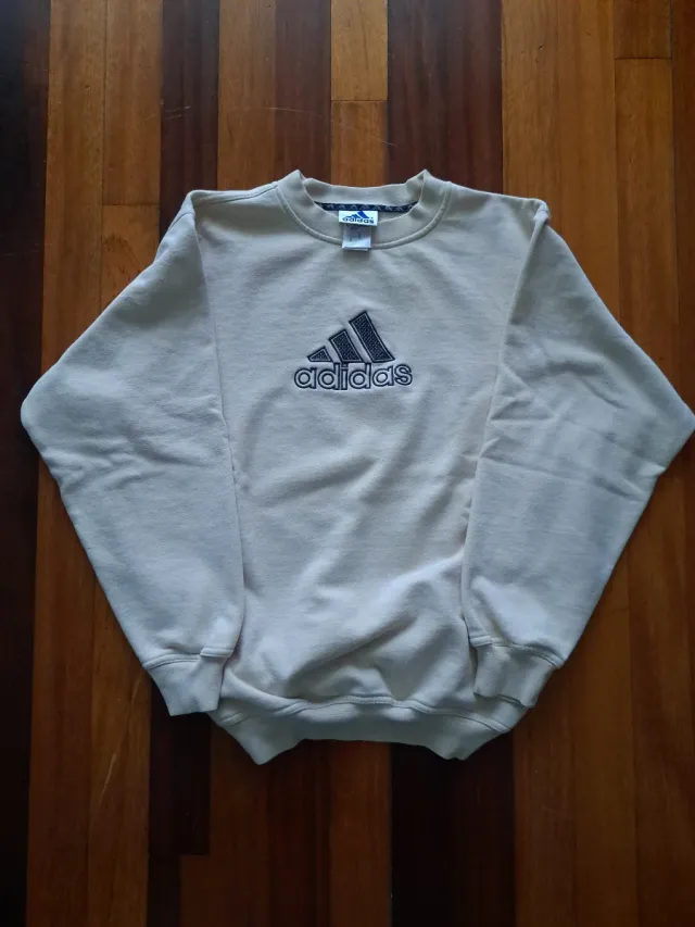 Sudadera Vintage Adidas Beige