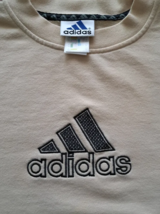 Sudadera Vintage Adidas Beige