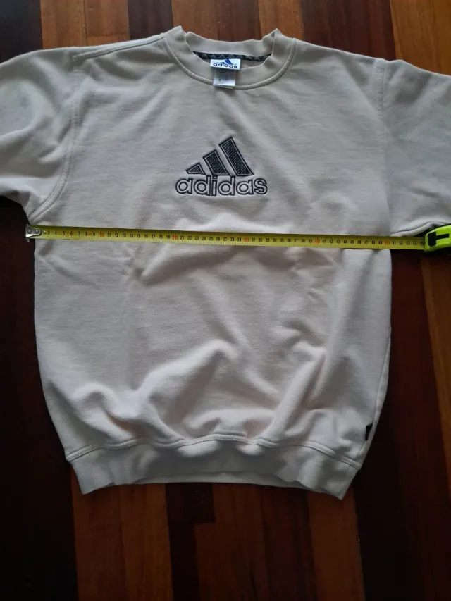 Sudadera Vintage Adidas Beige