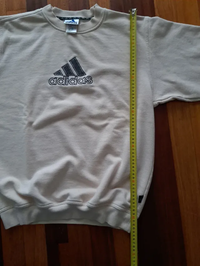 Sudadera Vintage Adidas Beige
