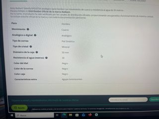 NO USADO NUNCA.Reloj Radiant Analógico Negro/Rojo
