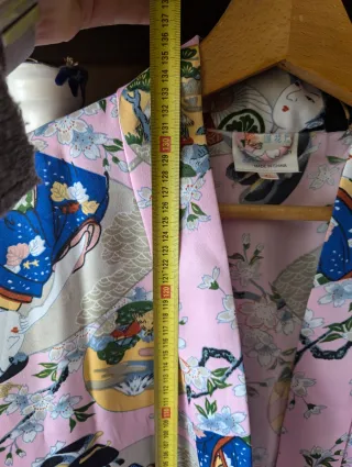 Kimono largo vintage estampado geishas