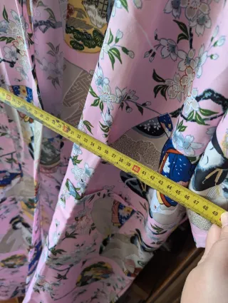 Kimono largo vintage estampado geishas