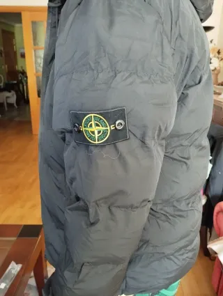 Abrigo Stone Island Negro Hombre