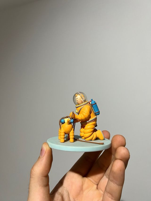 Figura Tintin y Milú Astronautas Hergé