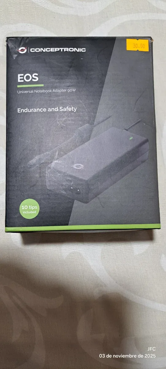 Adaptador/cargador universal para portátil 90 watt