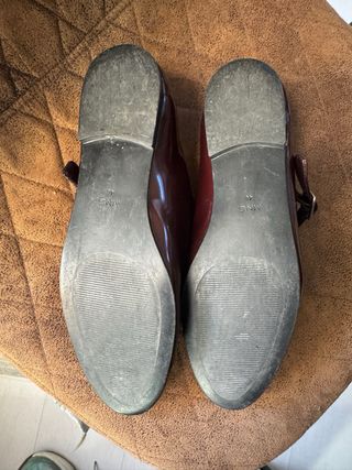 Bailarinas Mango charol burdeos