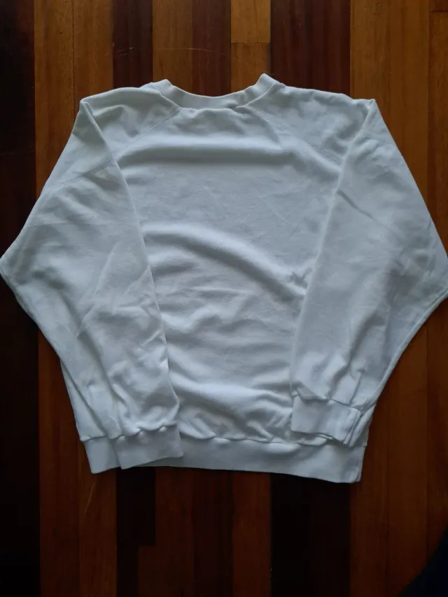 Sudadera Adidas Vintage Blanca