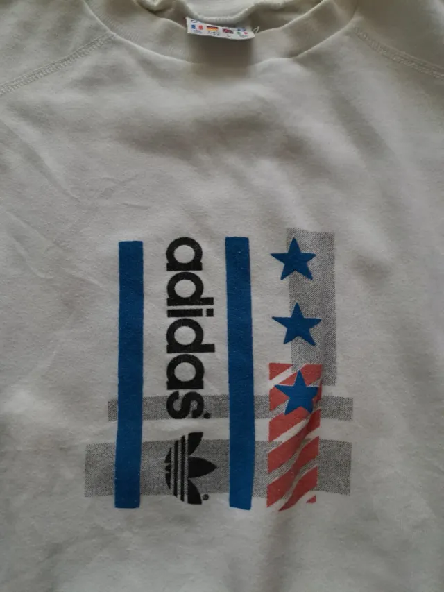 Sudadera Adidas Vintage Blanca