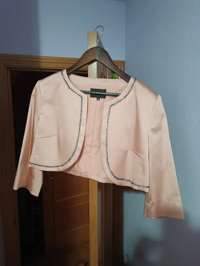 Chaqueta Fiesta Rosa Palo Talla 46